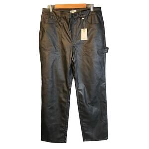 Good American Faux Leather Pants Size 10/30 Fairy Grunge Edgy Glam‎ Going Out